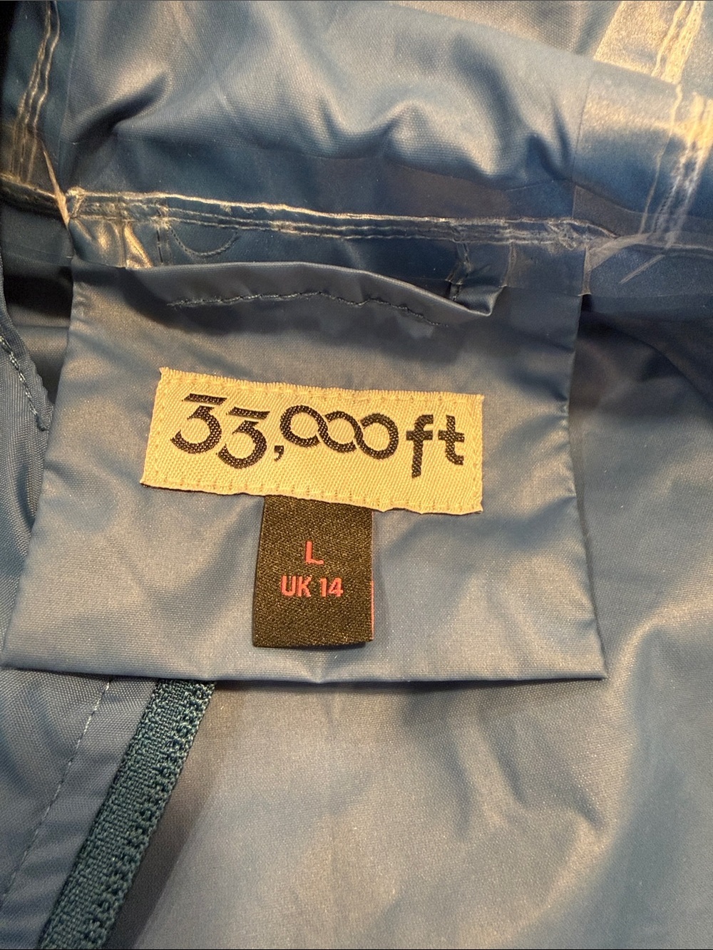 Women's 3000 Packable Long Rain Jacket SZ L - Picture 10 of 15